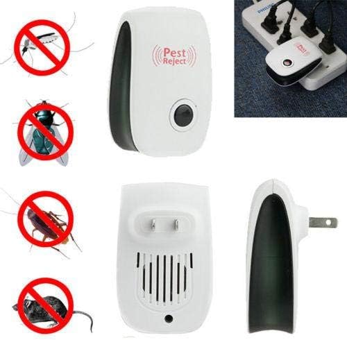 "Ultrasonic Squirrel Repeller, eco-friendly device for garden pest control, safely drives pests away with intelligent frequen