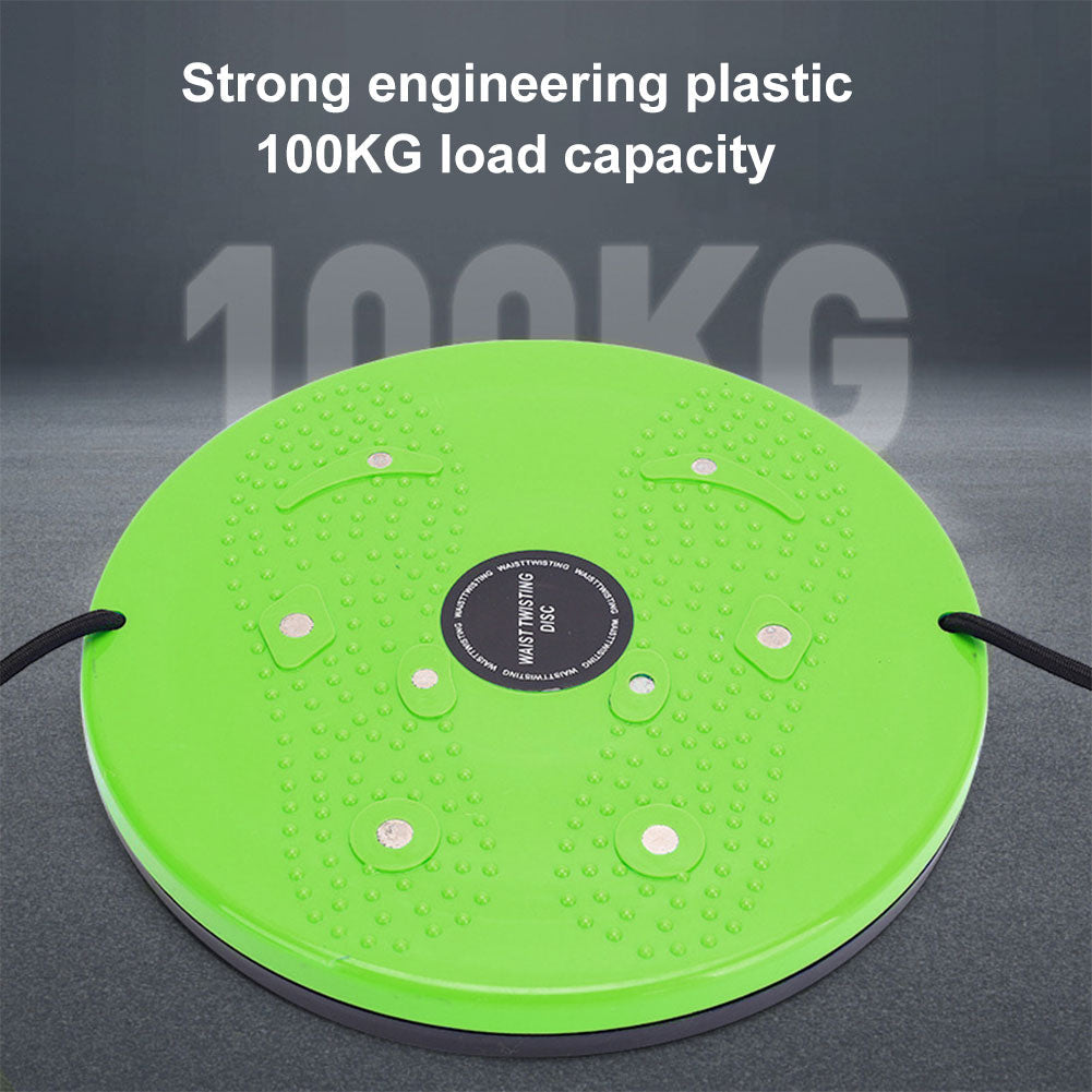 "Unisex Waist Twisting Disc Pro with tension ropes, features magnetic therapy and high-rebound design for balance and fitness