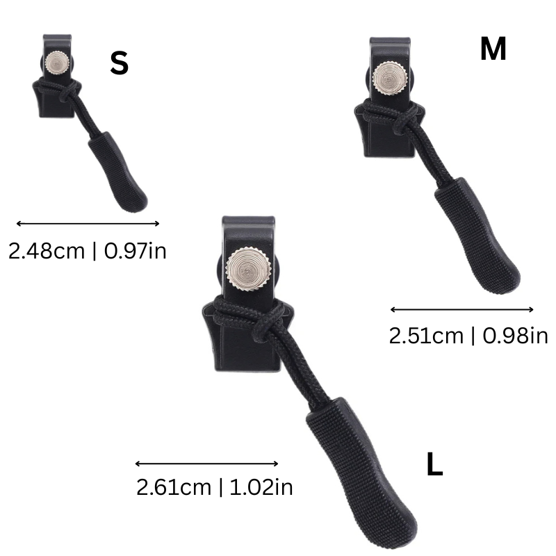 "Universal no-sew zipper repair clip shown for fast and easy tool-free fixing of broken zippers on jackets and bags."