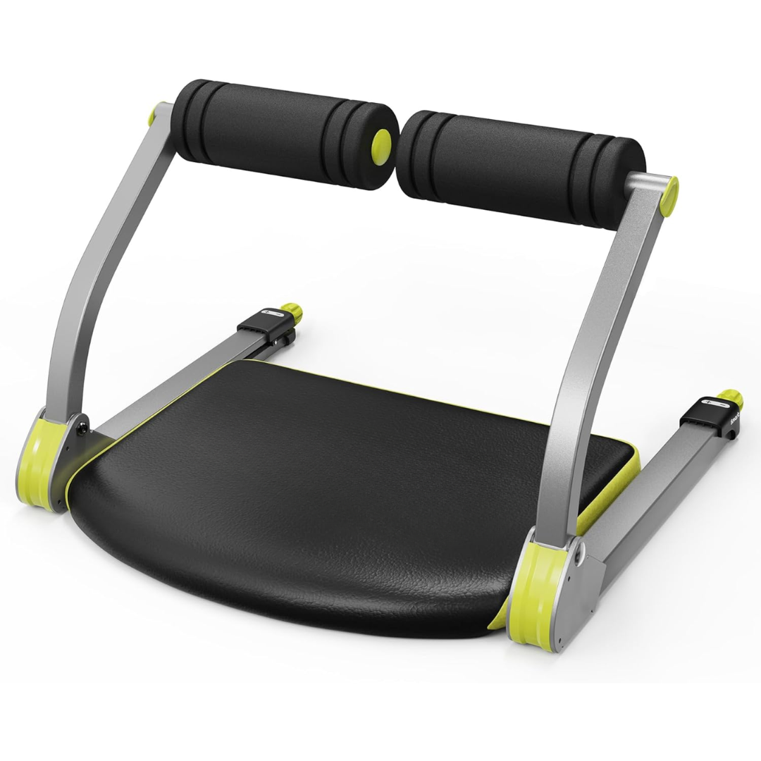 "Versatile ab crunch machine for optimal core workouts, features ergonomic padding, durable construction, adjustable resistan