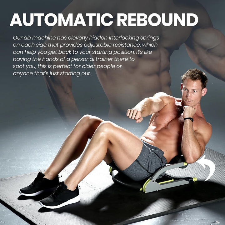 "Versatile ab crunch machine for optimal core workouts, features ergonomic padding, durable construction, adjustable resistan