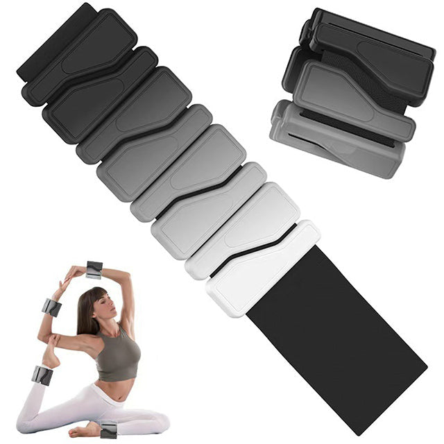 Women's adjustable silicone weights in sleek olive green, perfect for enhancing workouts. Suitable for wrists and ankles.